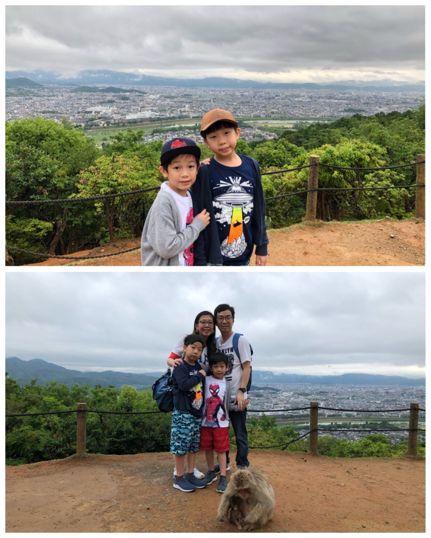 Wonder Years Family travels Monkey Park Kyoto