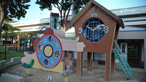 clock playground themed outdoor playgrounds
