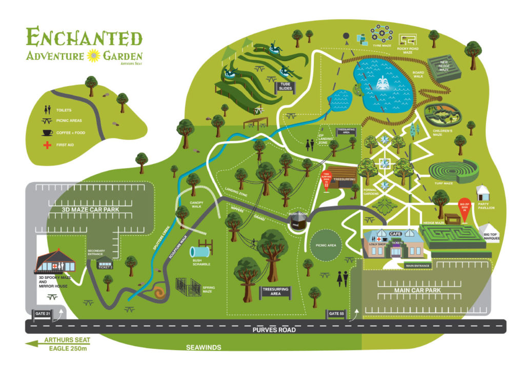 enchanted adventure garden Melbourne map