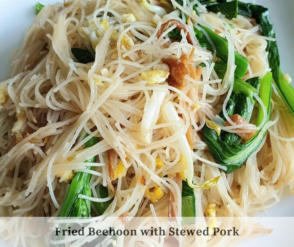 Easy to Prepare Recipe Fried Beehoon with Stewed Pork