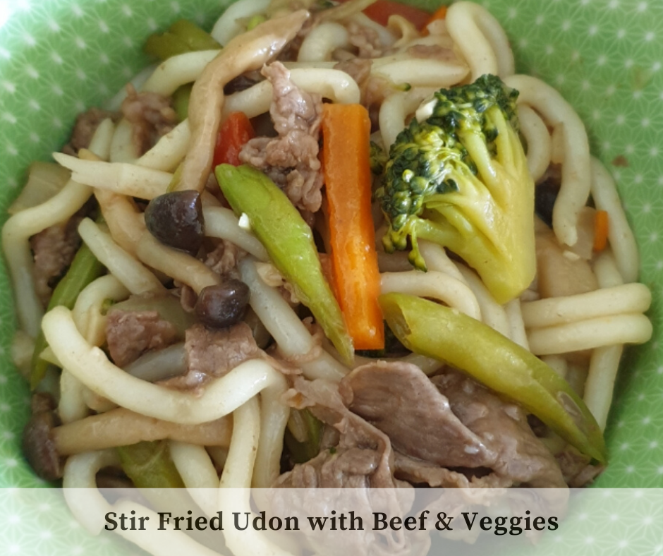 Easy to prepare recipe stir fried udon