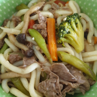 Easy to prepare recipe stir fried udon